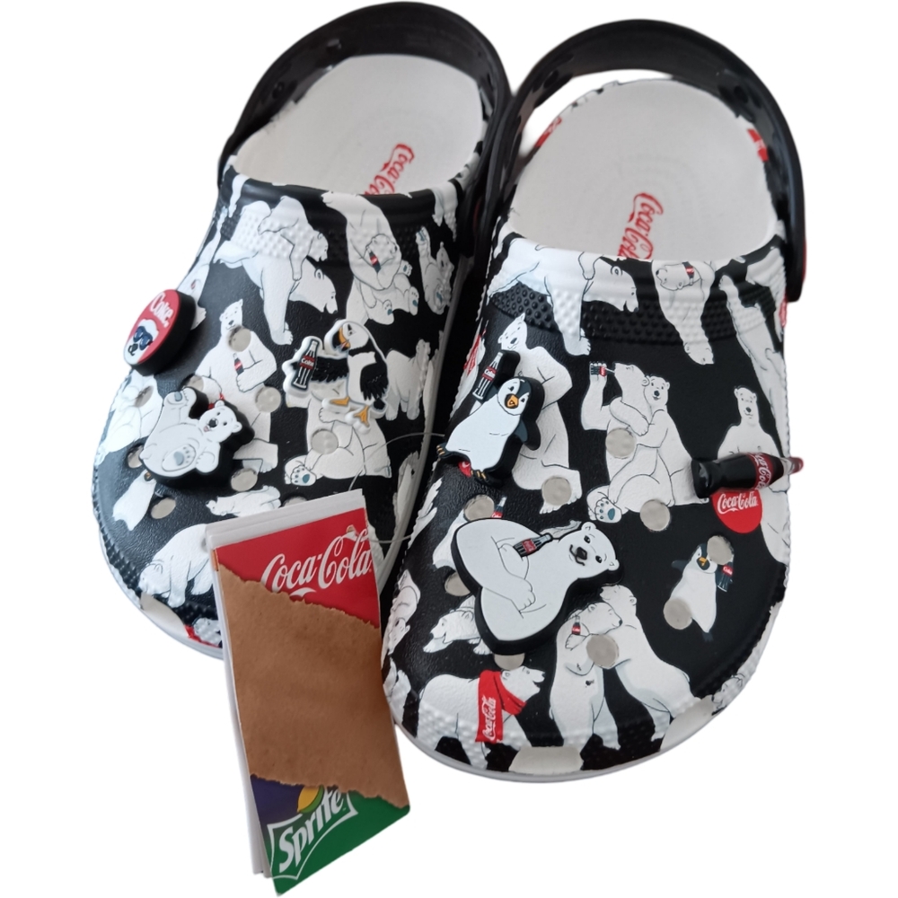 CROCS X Coca Cola Bear Collection Classic Clog Holiday  NWT Size 7 Womens 5 Mens - Picture 7 of 11